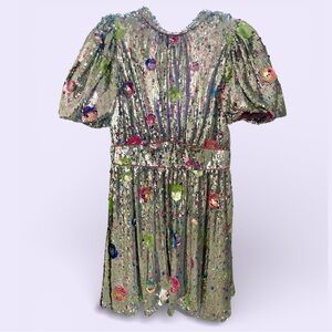 Floral Sequin Midi Dress